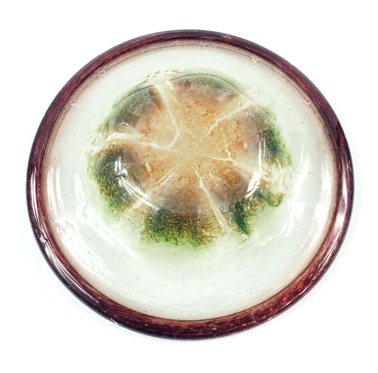 Bowl Ikora, multicolour crystal glass, by K. Wiedmann, WMF, Germany, 1920s/30s. - 295087