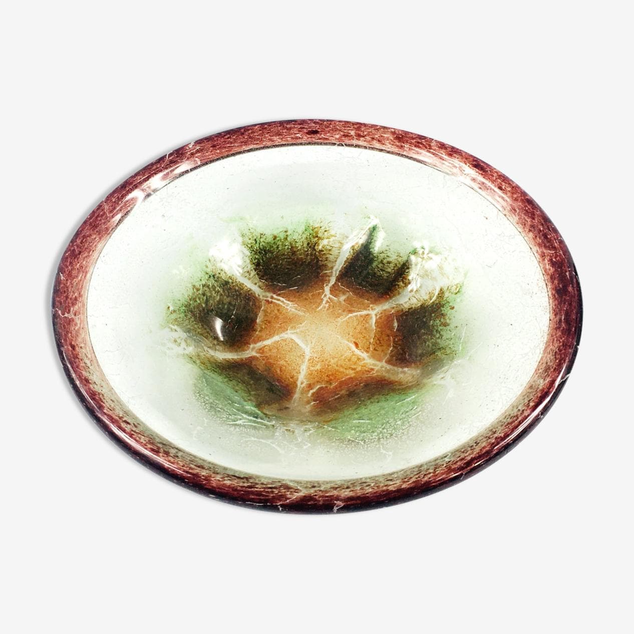 Bowl Ikora, multicolour crystal glass, by K. Wiedmann, WMF, Germany, 1920s/30s. - 295080