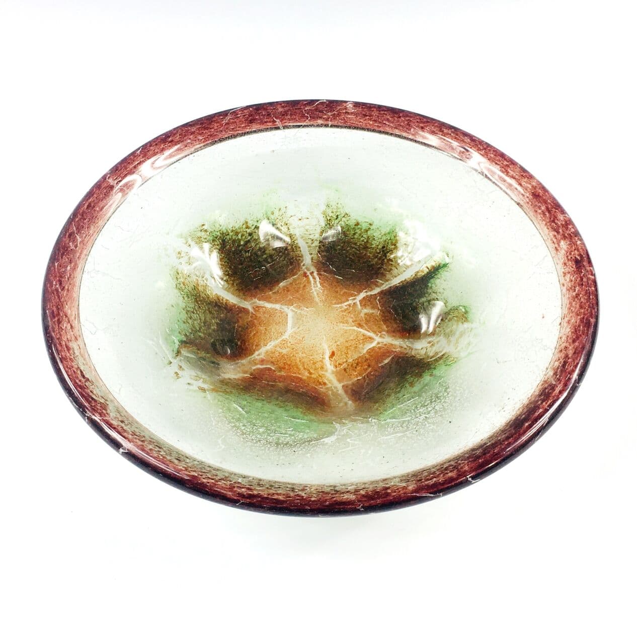 Bowl Ikora, multicolour crystal glass, by K. Wiedmann, WMF, Germany, 1920s/30s. - 295079