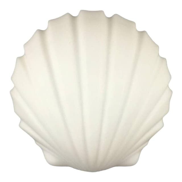 Kinkiet muszlowy, szkło opalowe białe, mosiądz, Limburg, Niemcy, lata 70. - WYMIARY