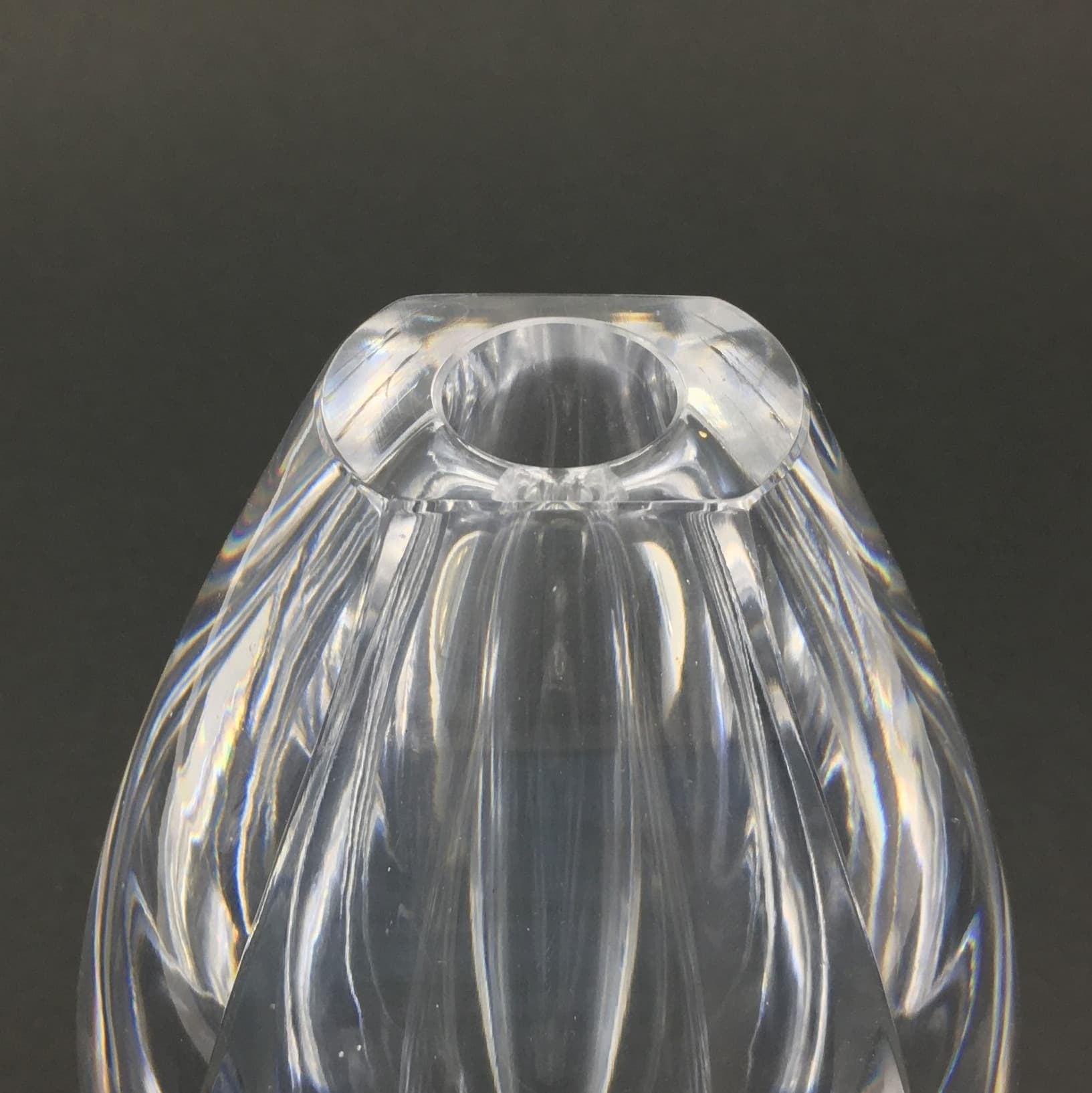 Vase Ventana, transparent glass, by M. Morales-Schildt, Kosta, Sweden, 1950s. - 305036