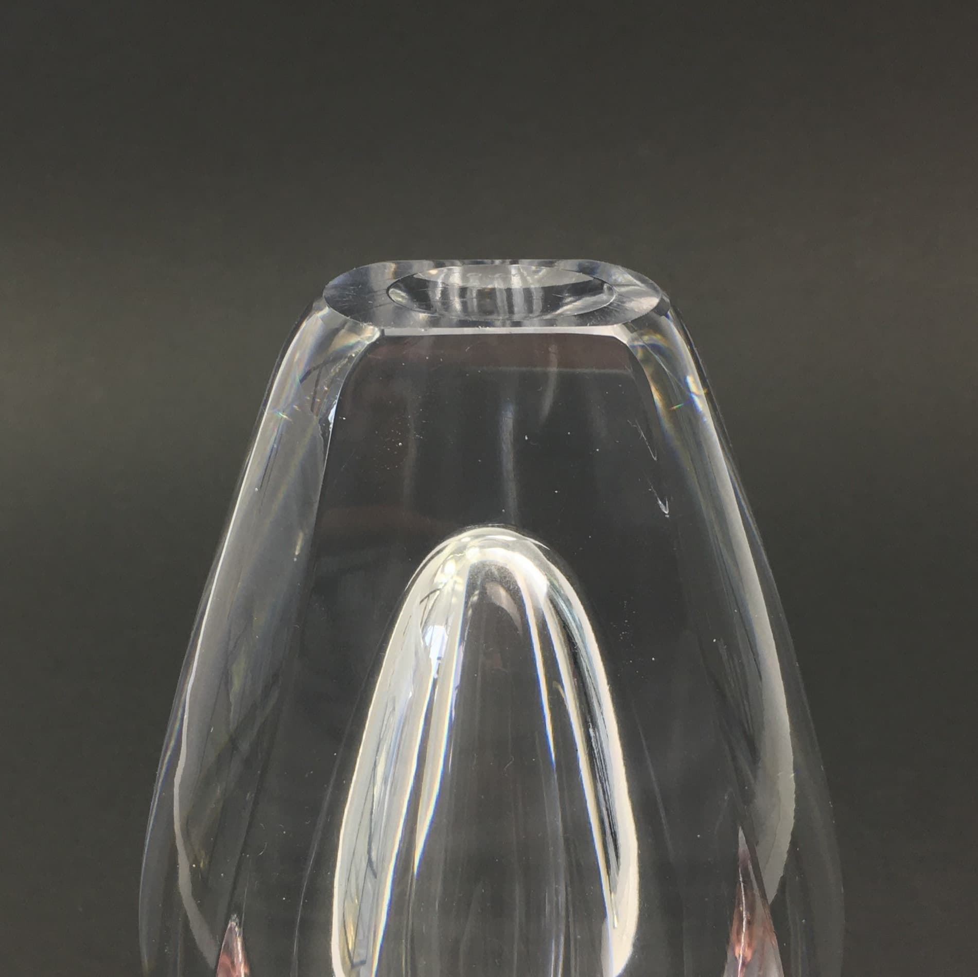Vase Ventana, transparent glass, by M. Morales-Schildt, Kosta, Sweden, 1950s. - 305037
