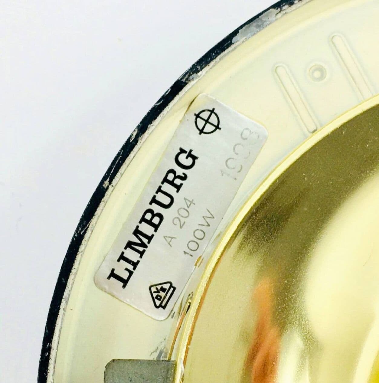 Lampa sufitowa Bubble, szkło złote, metal czarny, proj. H. Tynell, Limburg, Niemcy, lata 70. - 297082