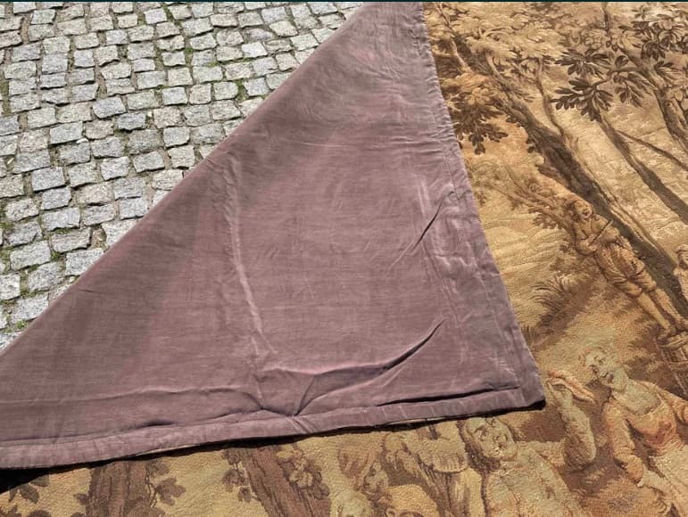 Gobelin, brązowy, wełna, Francja, lata 40., 270x215 cm - 297175