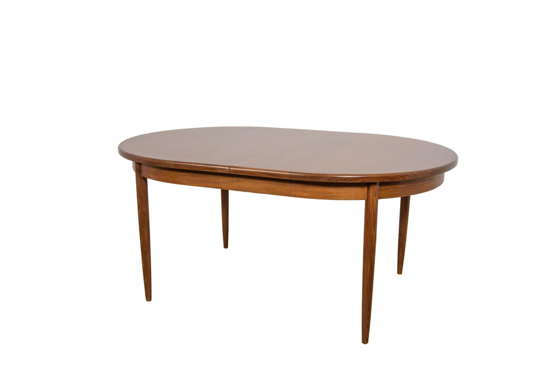 Stół owalny rozkładany, teak brązowy, G-Plan, Wielka Brytania, lata 60.