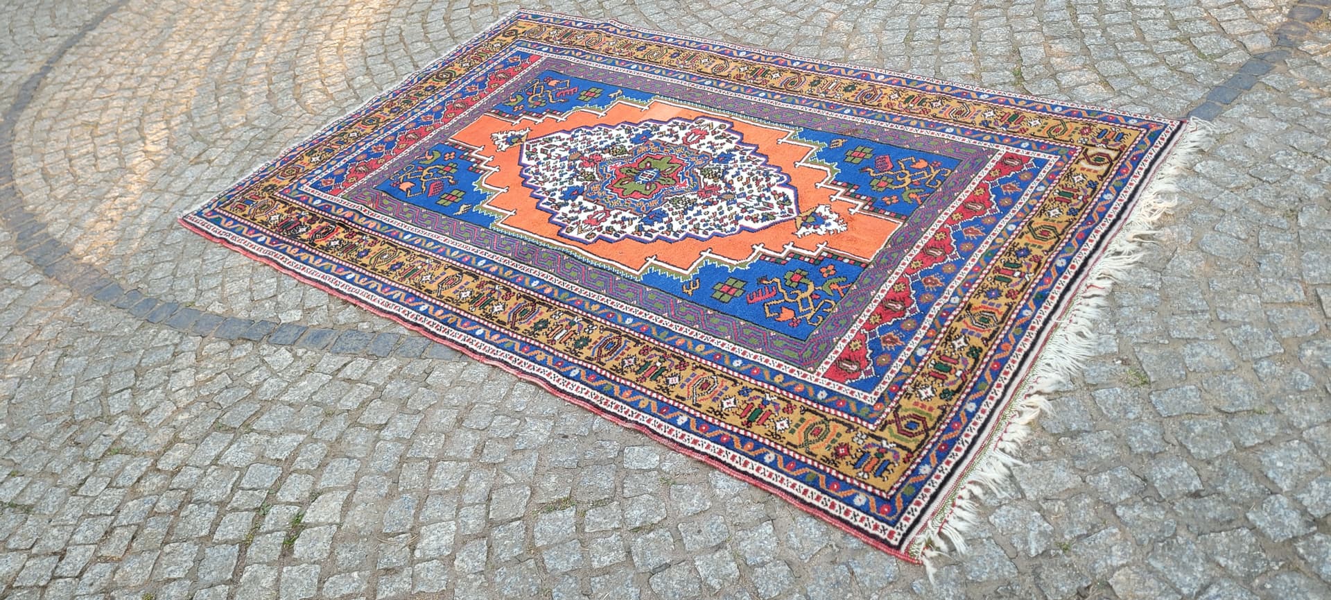 Dywan anatolijski, 205x127 cm, wełna, Turcja, lata 80. - 297337