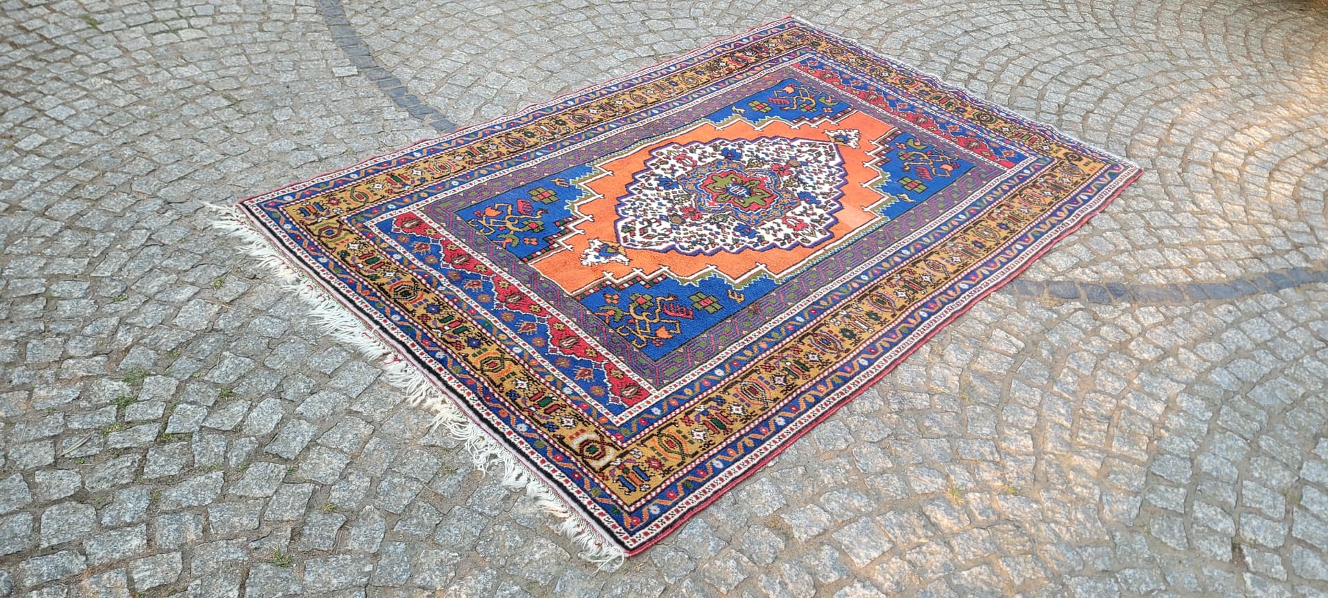 Dywan anatolijski, 205x127 cm, wełna, Turcja, lata 80. - 297338