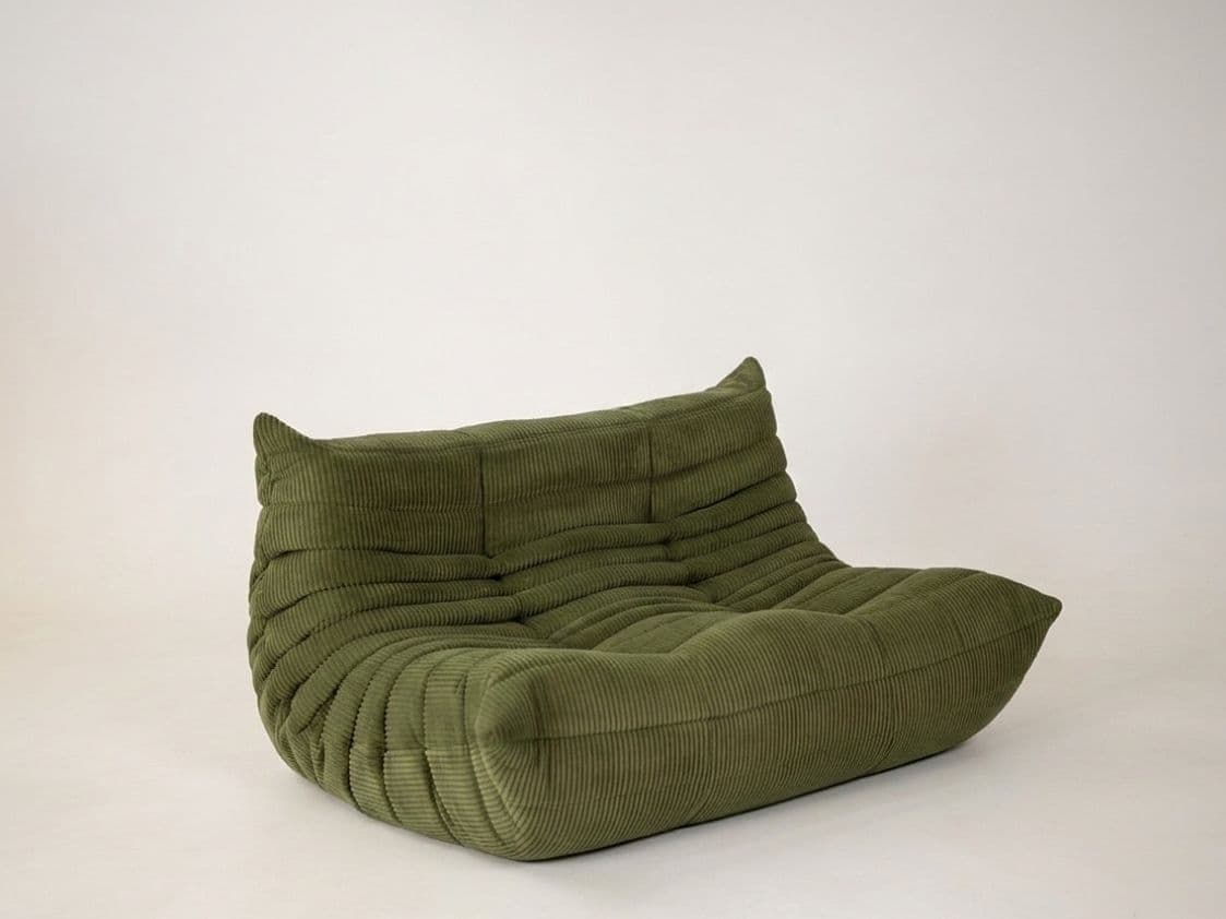Sofa Togo dwuosobowa, cord loden green - 297383