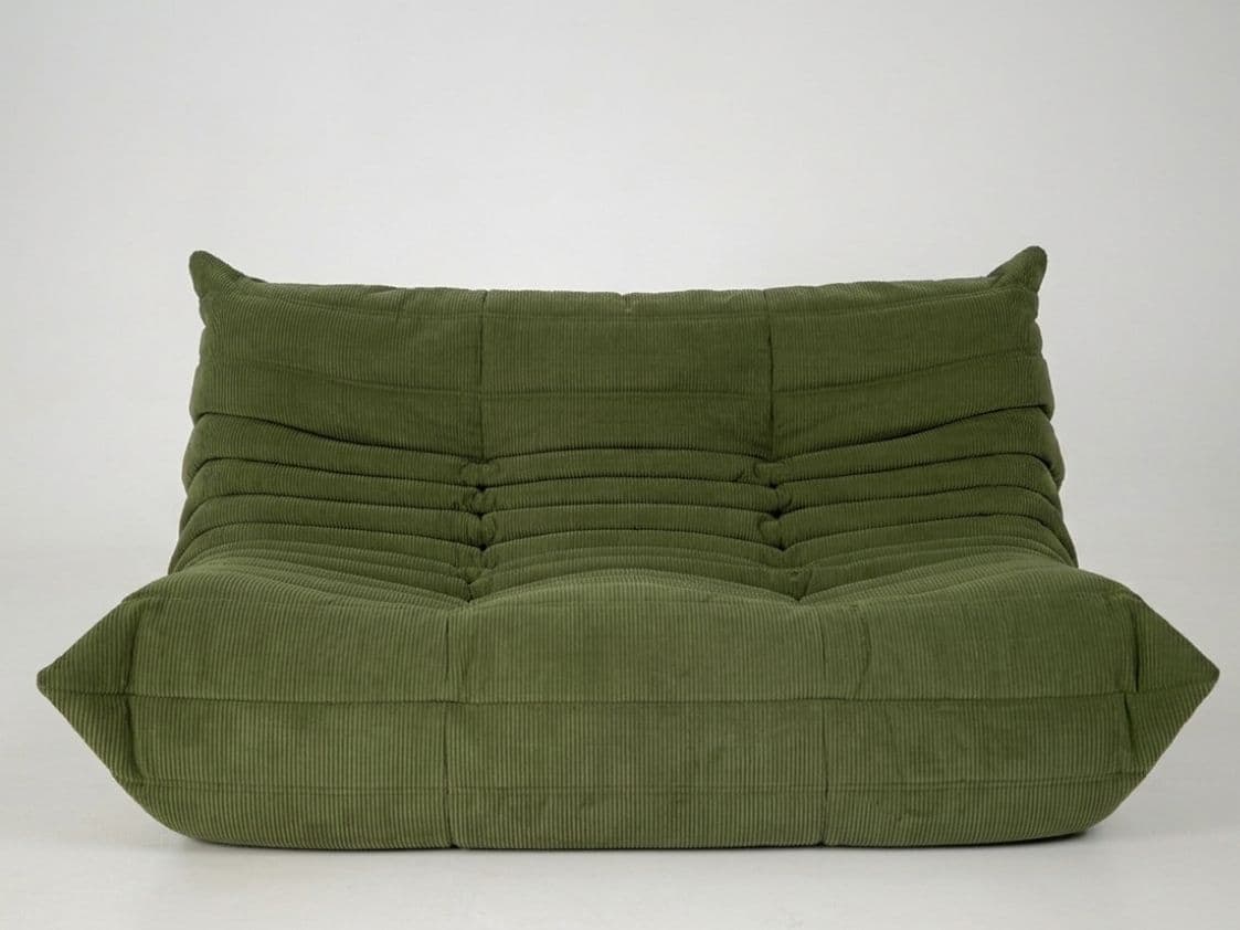 Sofa Togo dwuosobowa, cord loden green - 297384