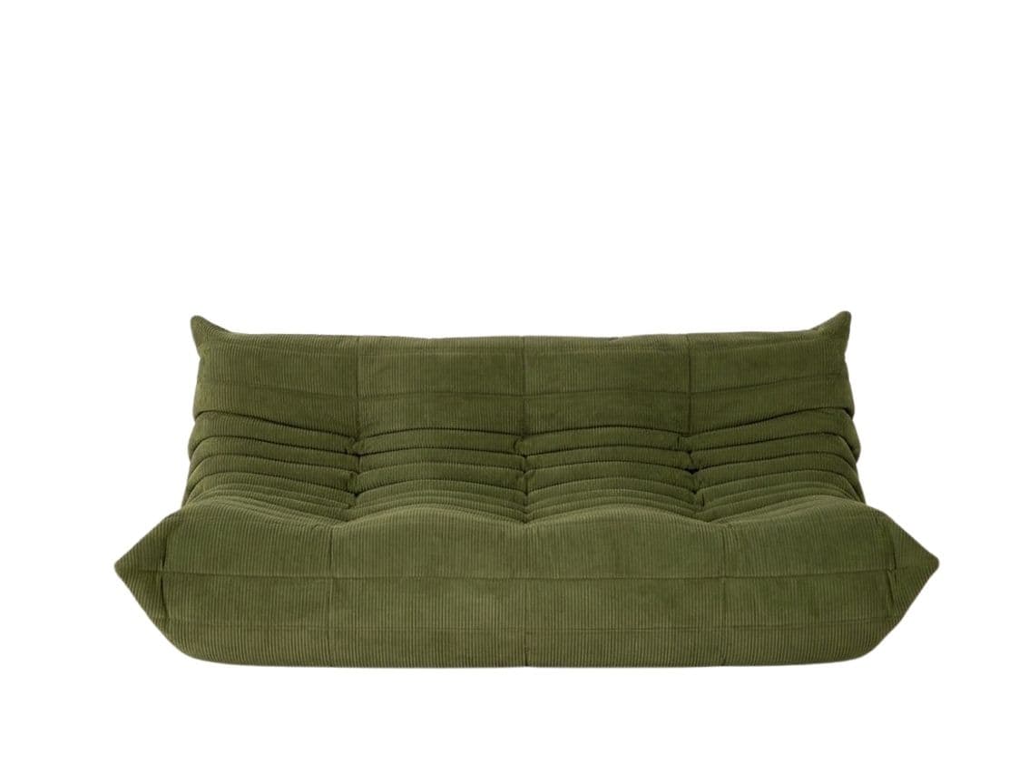 Sofa Togo trzyosobowa, cord loden green