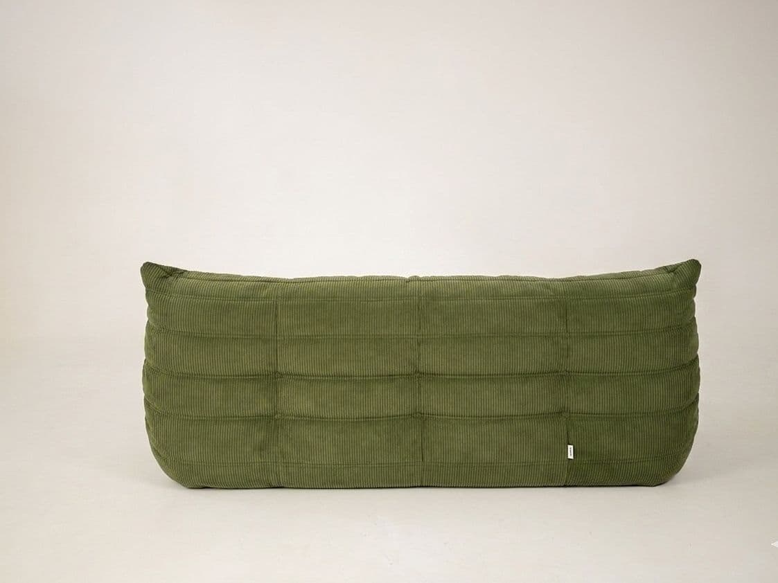 Sofa Togo trzyosobowa, cord loden green - 297393