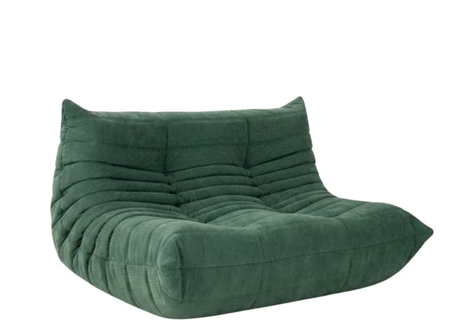 Sofa Togo dwuosobowa, cord loden green - WYMIARY