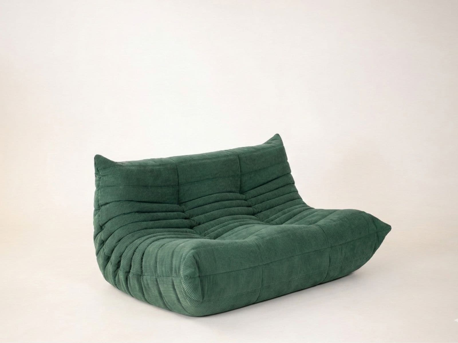 Sofa Togo dwuosobowa, cord loden green - 297499