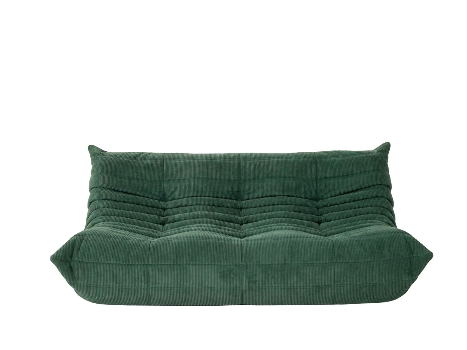 Sofa Togo trzyosobowa, cord pine green