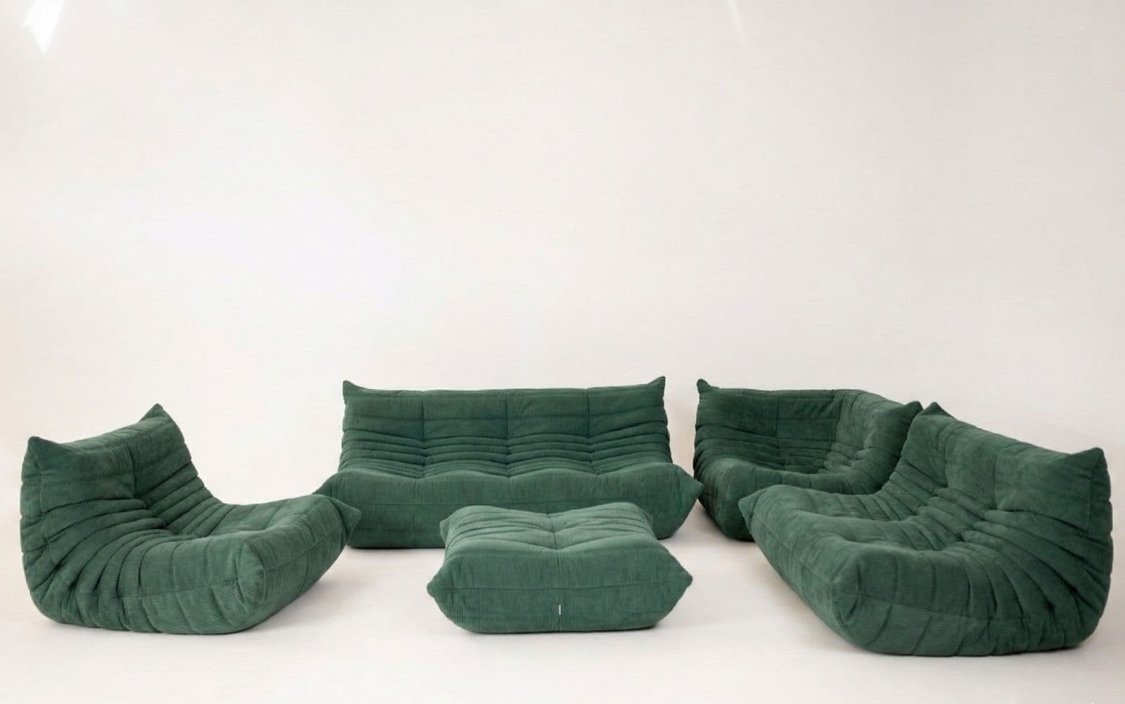 Zestaw wypoczynkowy Togo 5 części, cord pine green - 297540