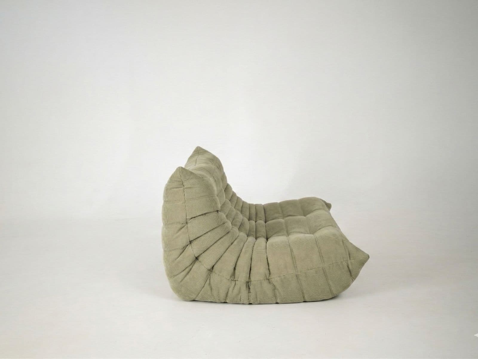 Sofa Togo dwuosobowa, cord sage green - 297584