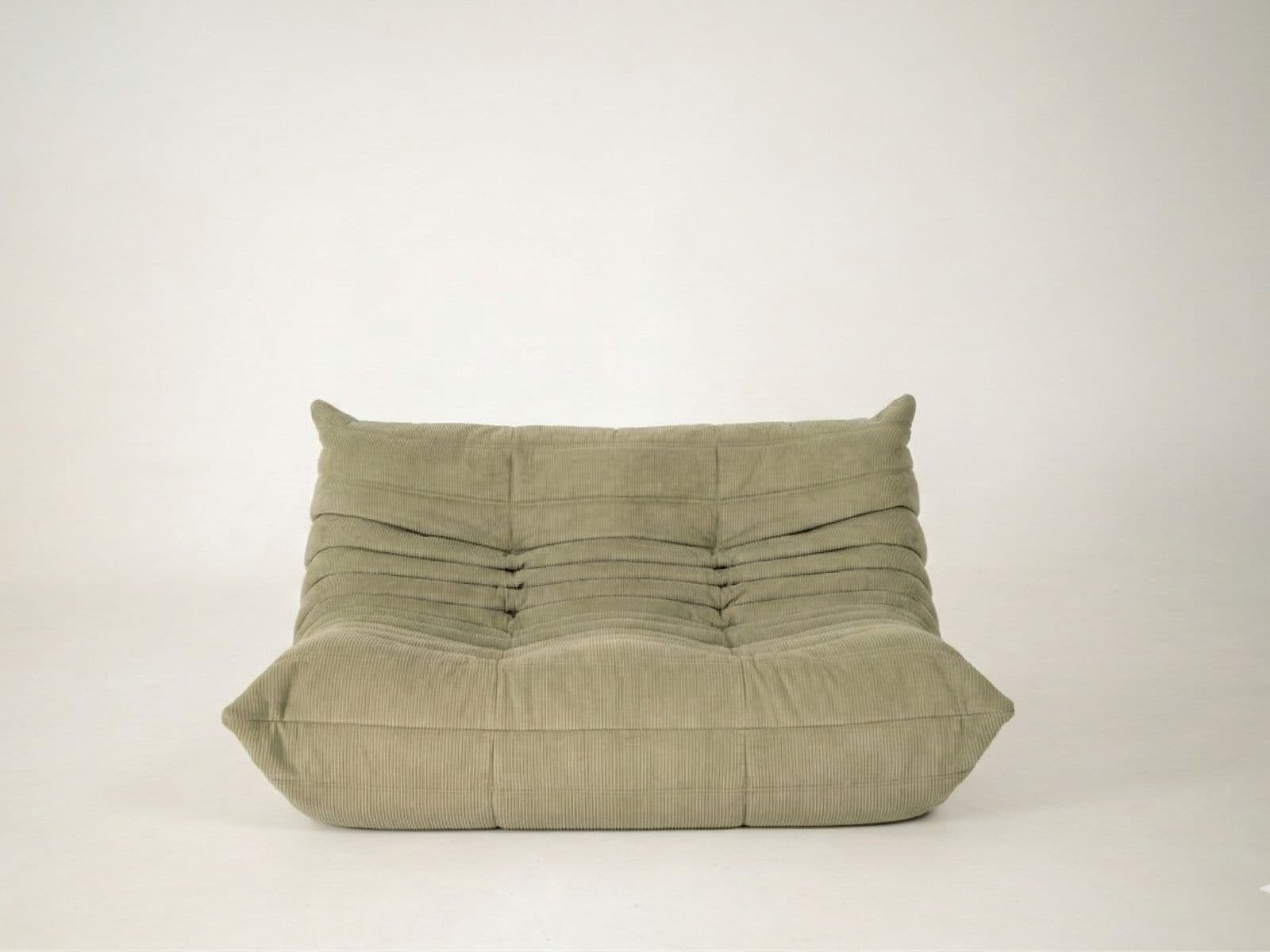 Sofa Togo dwuosobowa, cord sage green - 297582