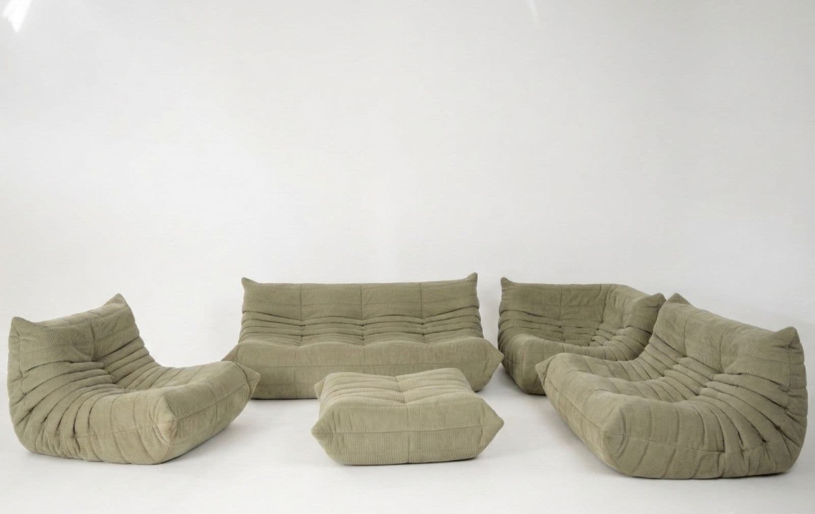 Zestaw wypoczynkowy Togo 5 części, cord sage green - 297622