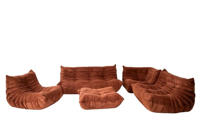 Zestaw wypoczynkowy Togo 5 części, cord umber - WYMIARY