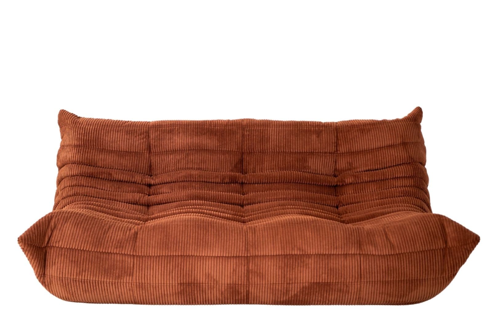 Sofa Togo trzyosobowa, cord umber