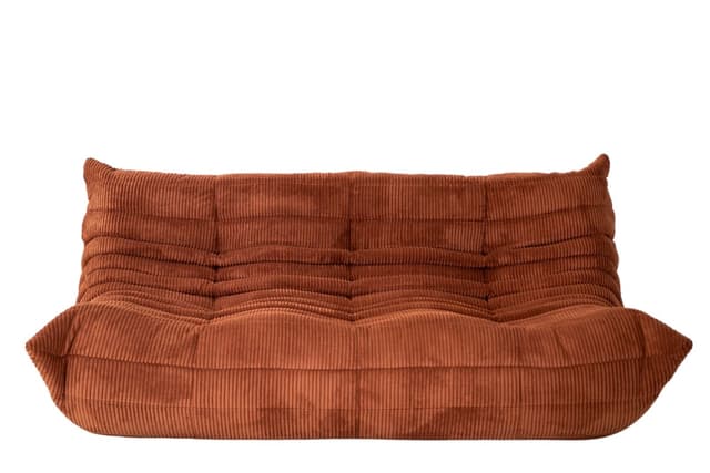 Sofa Togo trzyosobowa, cord umber - WYMIARY