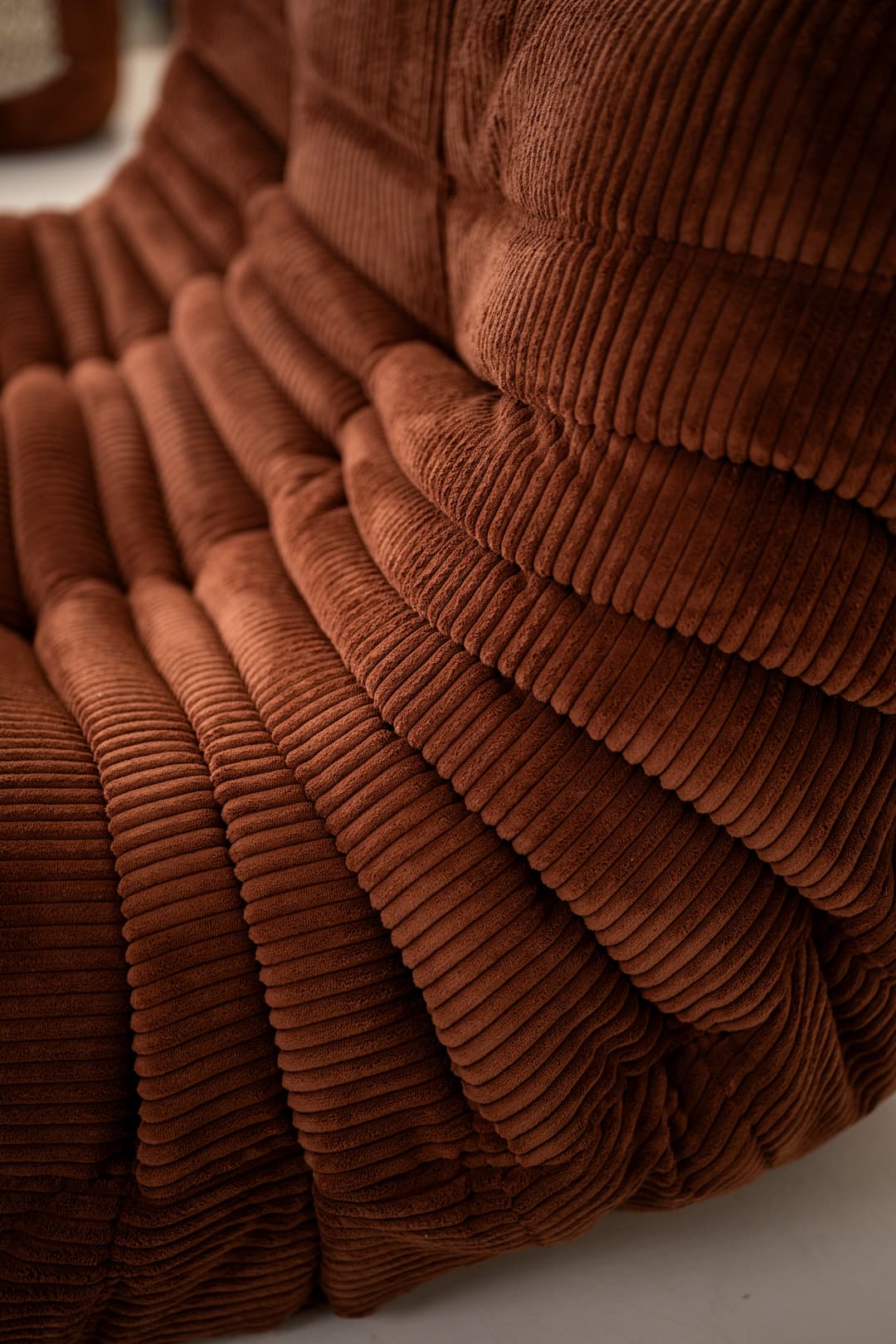 Sofa Togo trzyosobowa, cord umber - 297700