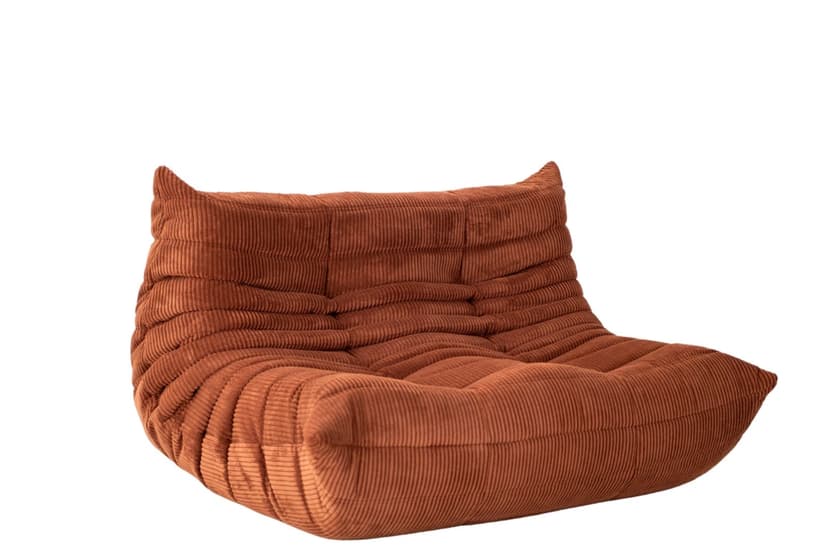 Sofa Togo dwuosobowa, cord umber