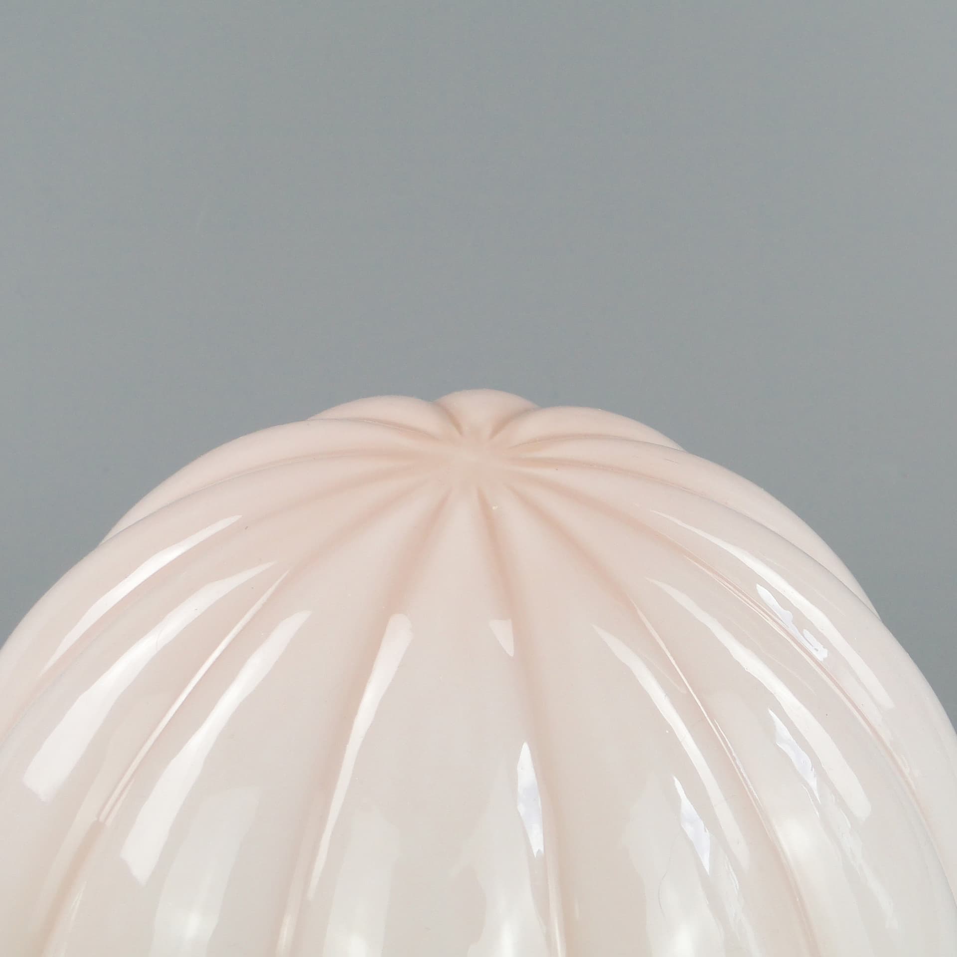 Eclectic Ceiling Light, pink glass, brass, Poland, 1930s - 297917