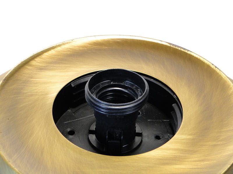 Ceiling flush mount, mid-century modern, gold brass, transparent glass, Germany, 1960s. - 297972