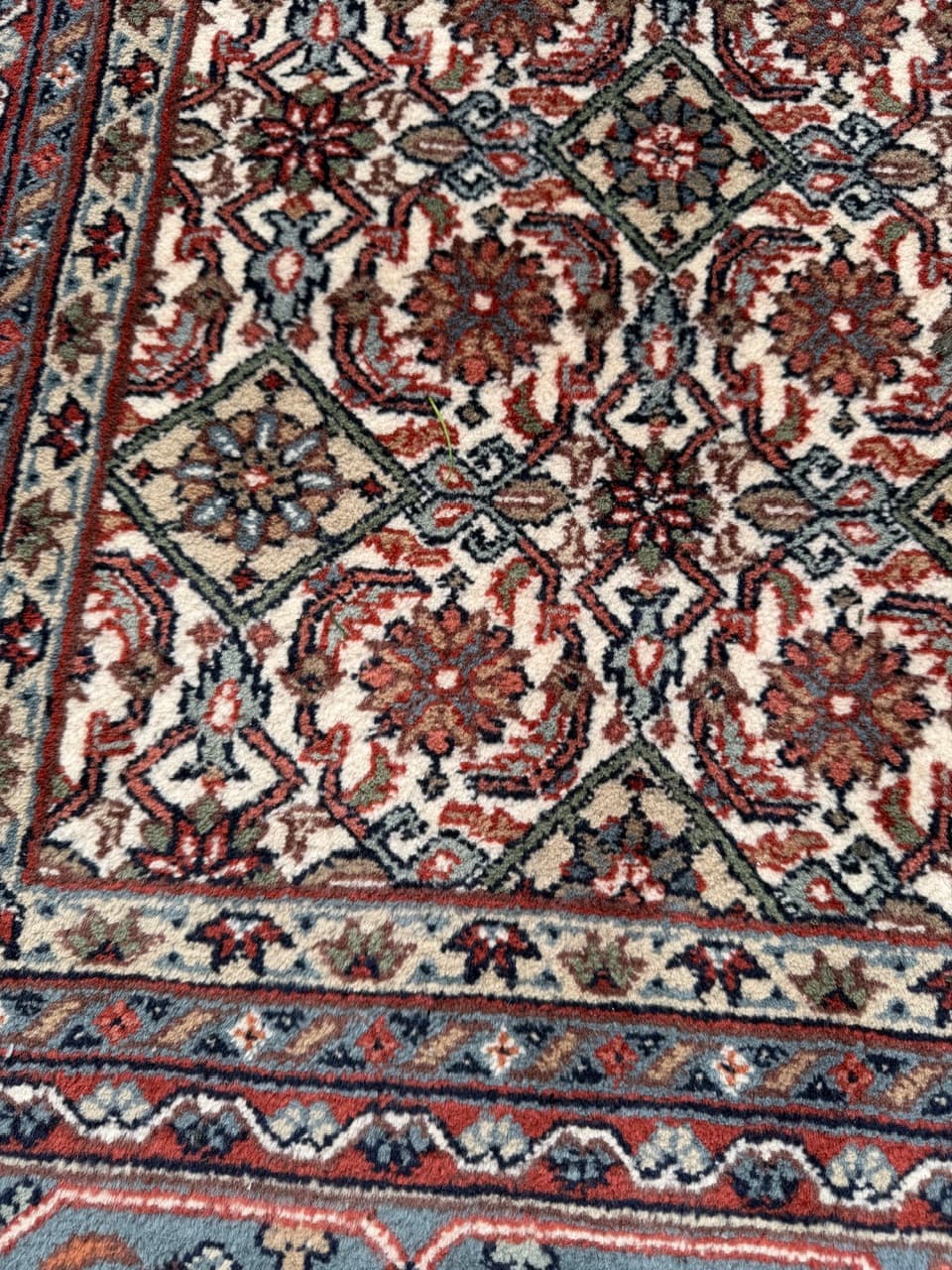 Dywan Indo Bidjar, czerwony, wełna, Indie, 250x165 cm - 298038