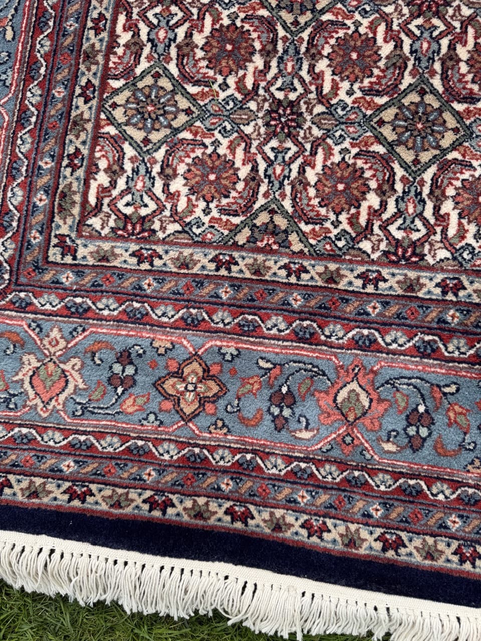 Dywan Indo Bidjar, czerwony, wełna, Indie, 250x165 cm - 298037