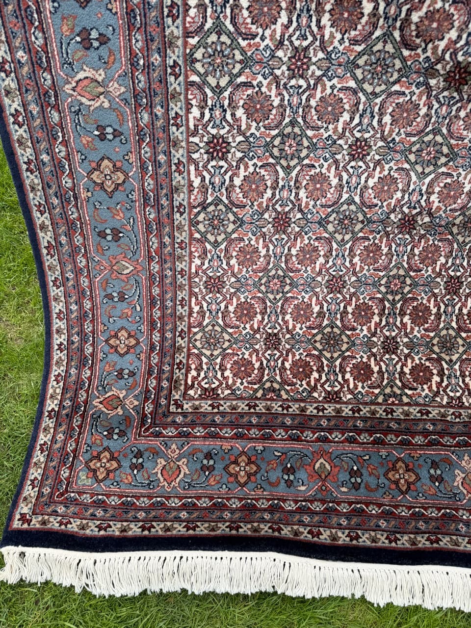 Dywan Indo Bidjar, czerwony, wełna, Indie, 250x165 cm - 298030