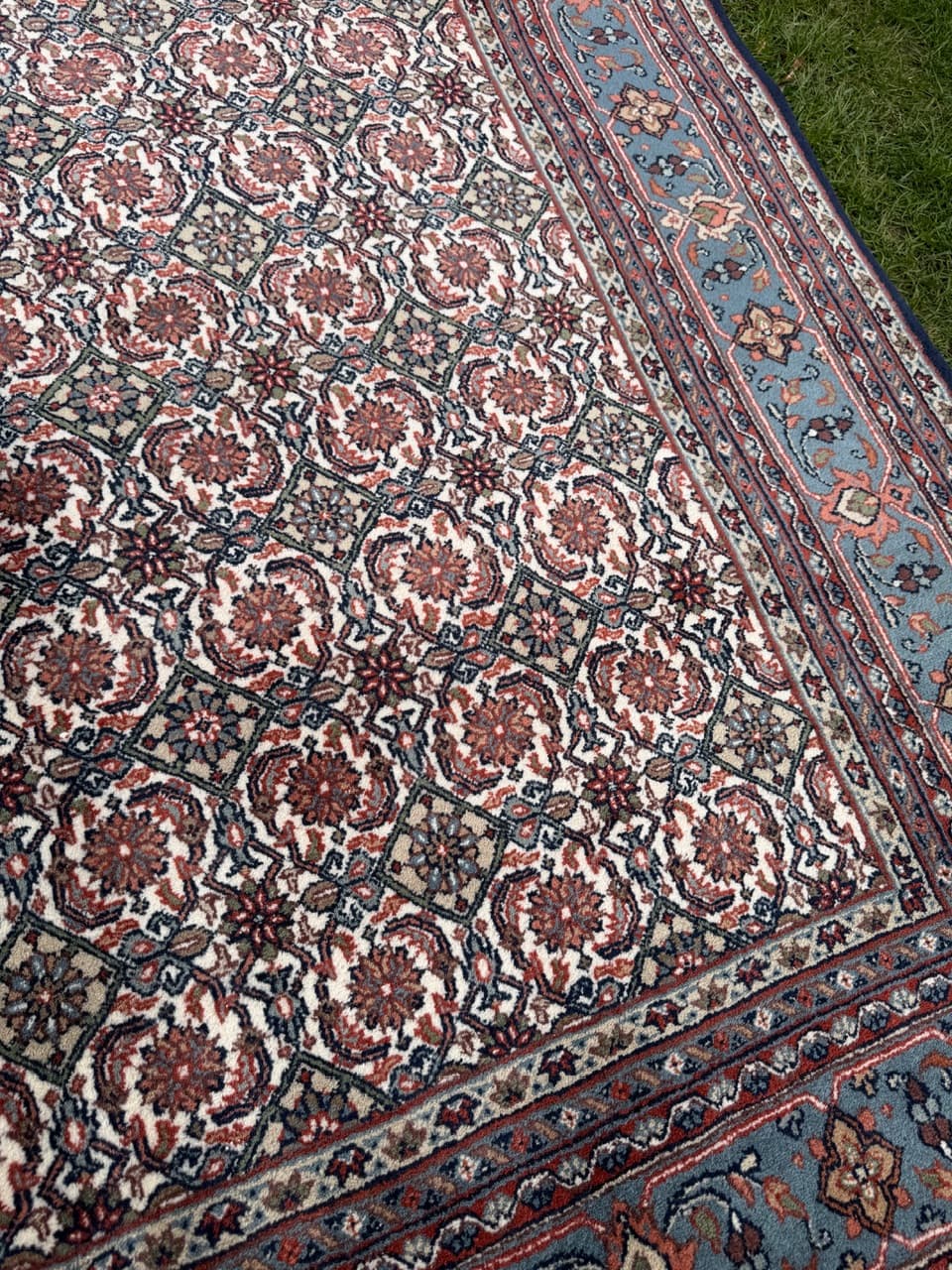 Dywan Indo Bidjar, czerwony, wełna, Indie, 250x165 cm - 298043