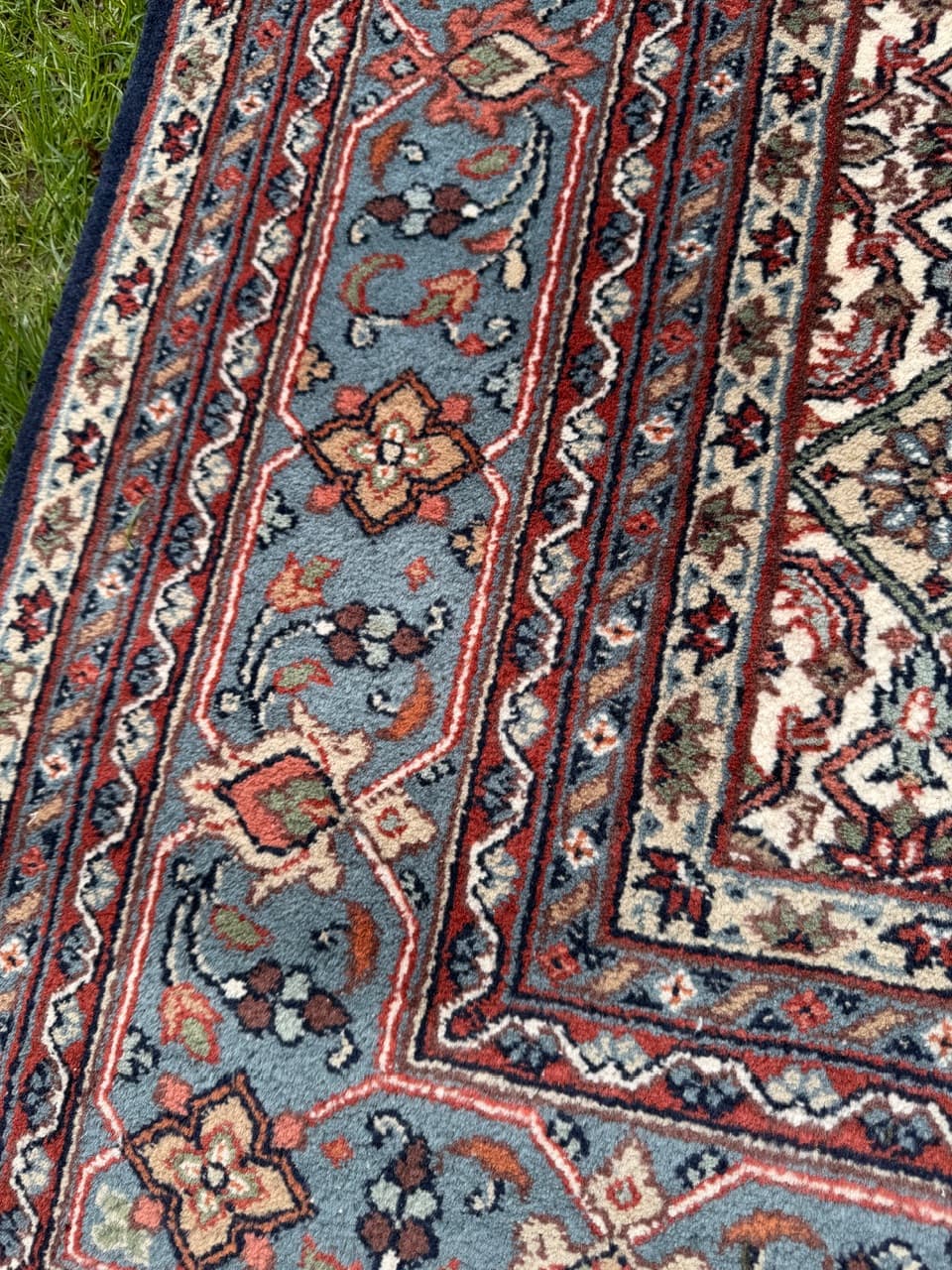 Dywan Indo Bidjar, czerwony, wełna, Indie, 250x165 cm - 298039