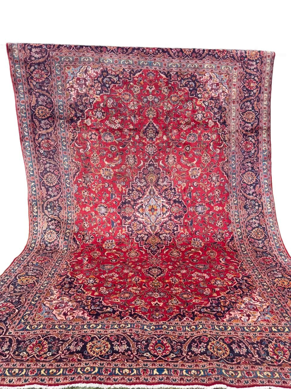 Dywan Keshan, 400x280 cm, multikolor, wełna, Iran