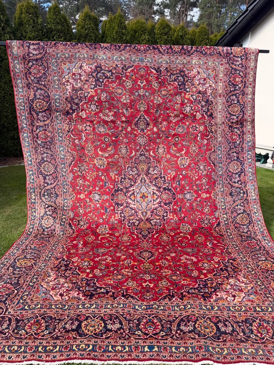 Dywan Keshan, 400x280 cm, multikolor, wełna, Iran - 298045