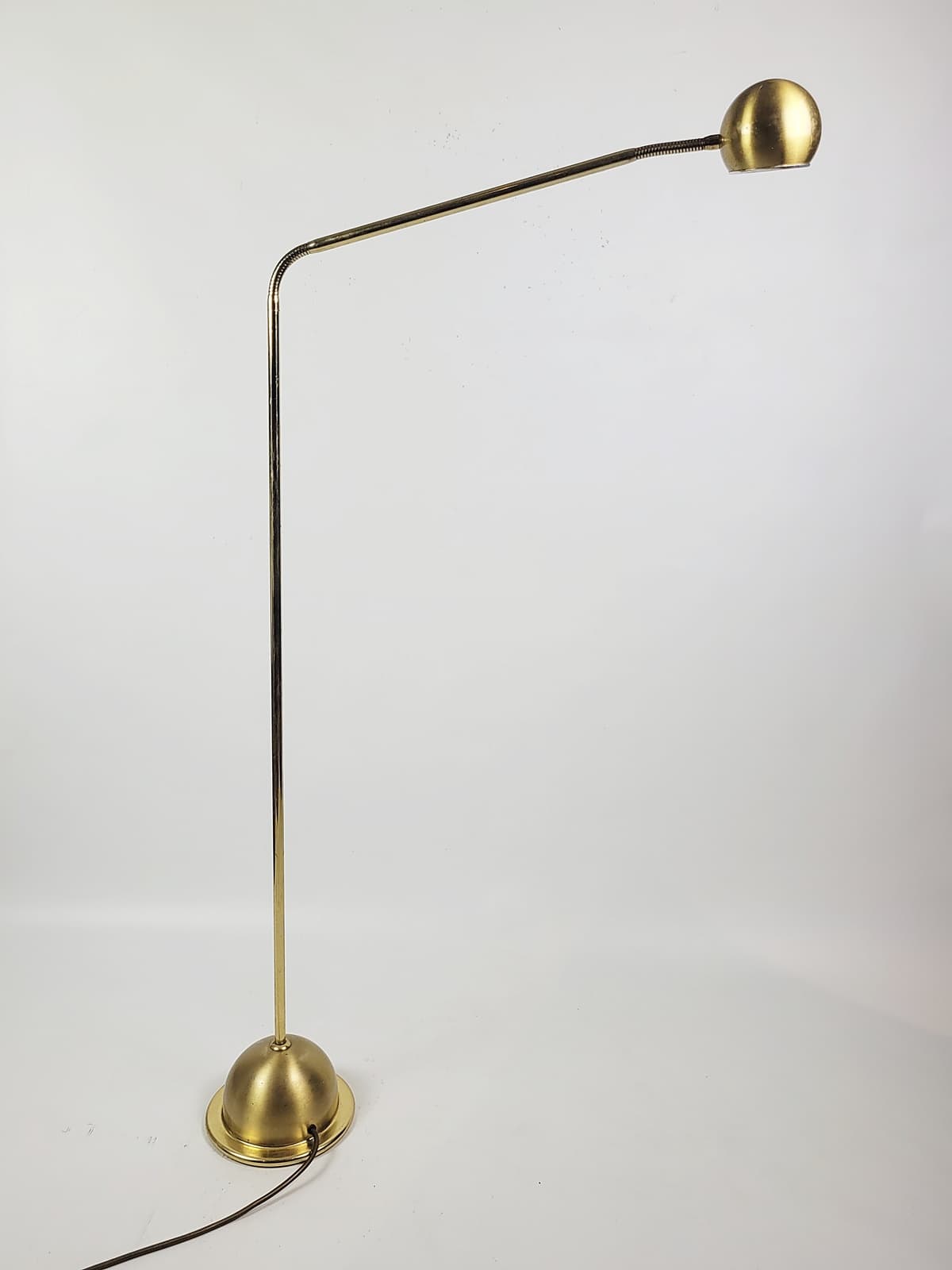 Floor Lamp, Gold Metal Brass, Fischer Leuchten, Germany, 1980s - 298190