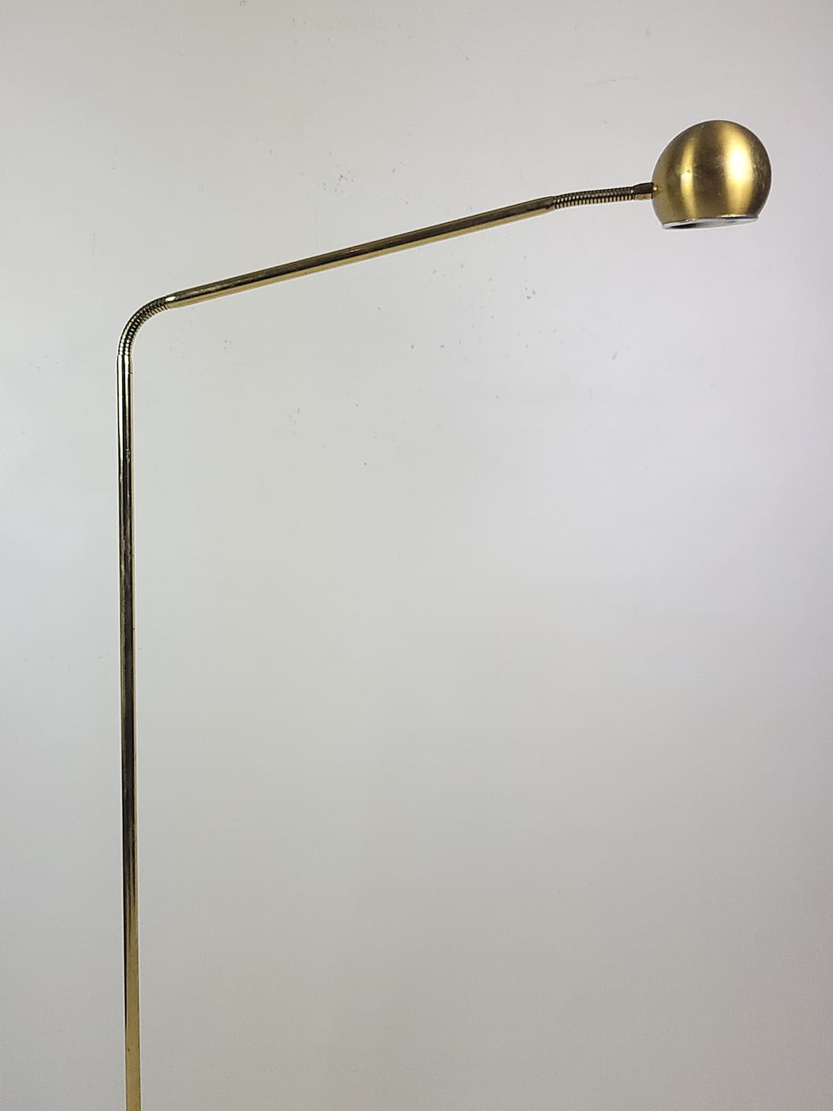 Floor Lamp, Gold Metal Brass, Fischer Leuchten, Germany, 1980s - 298192