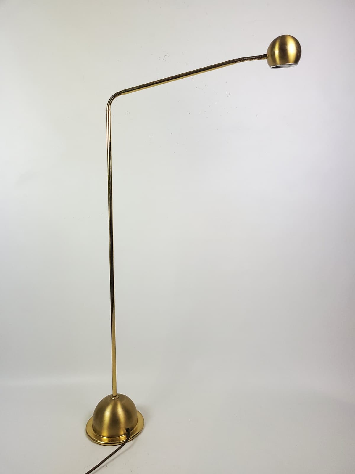 Floor Lamp, Gold Metal Brass, Fischer Leuchten, Germany, 1980s - 298191