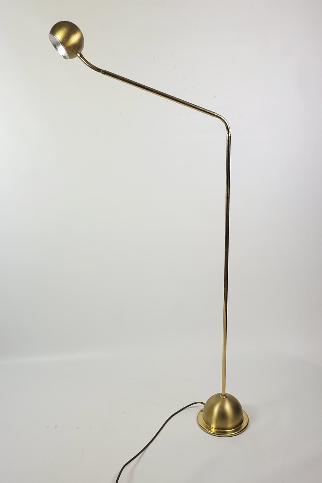Floor Lamp, Gold Metal Brass, Fischer Leuchten, Germany, 1980s - 298197