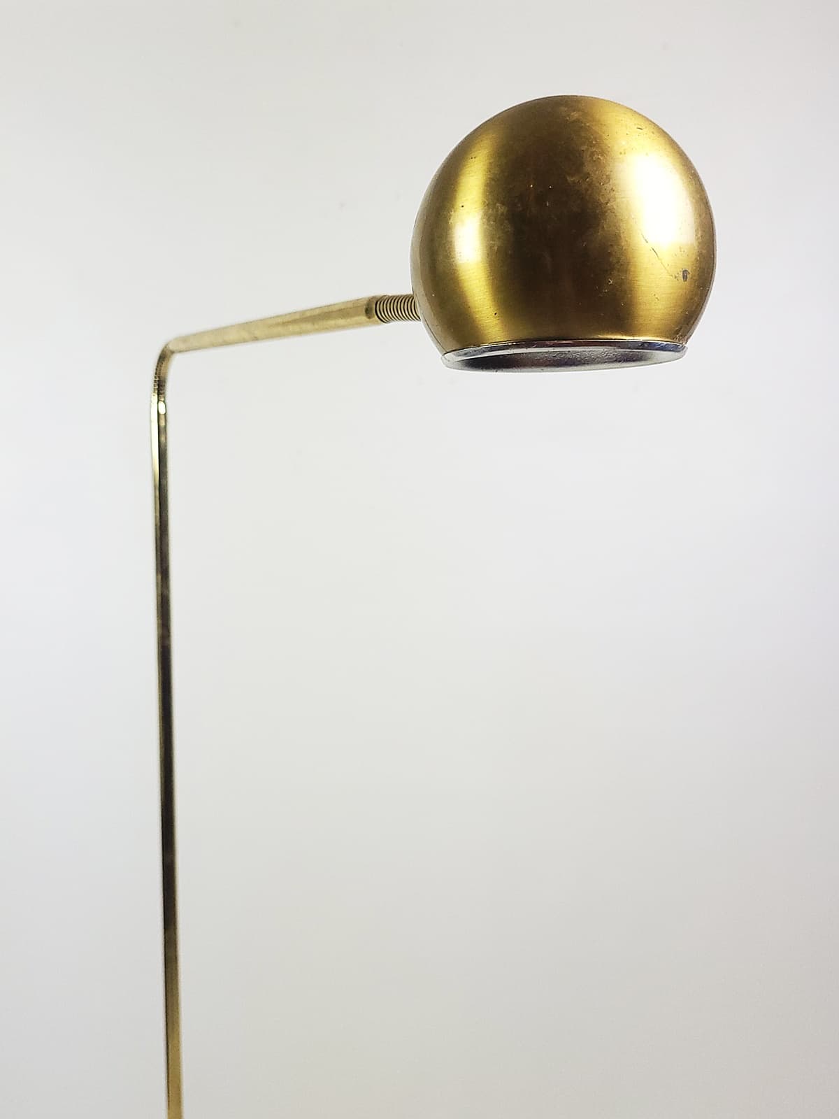 Floor Lamp, Gold Metal Brass, Fischer Leuchten, Germany, 1980s - 298195