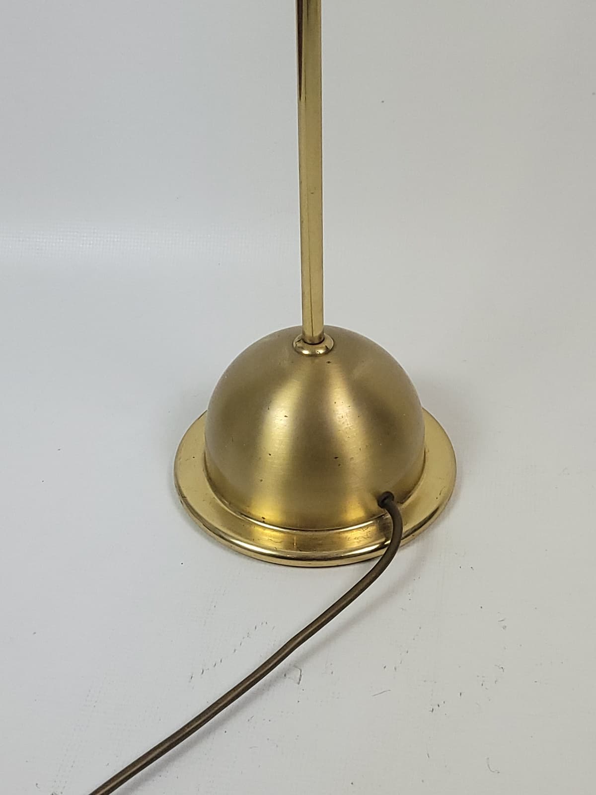 Floor Lamp, Gold Metal Brass, Fischer Leuchten, Germany, 1980s - 298193