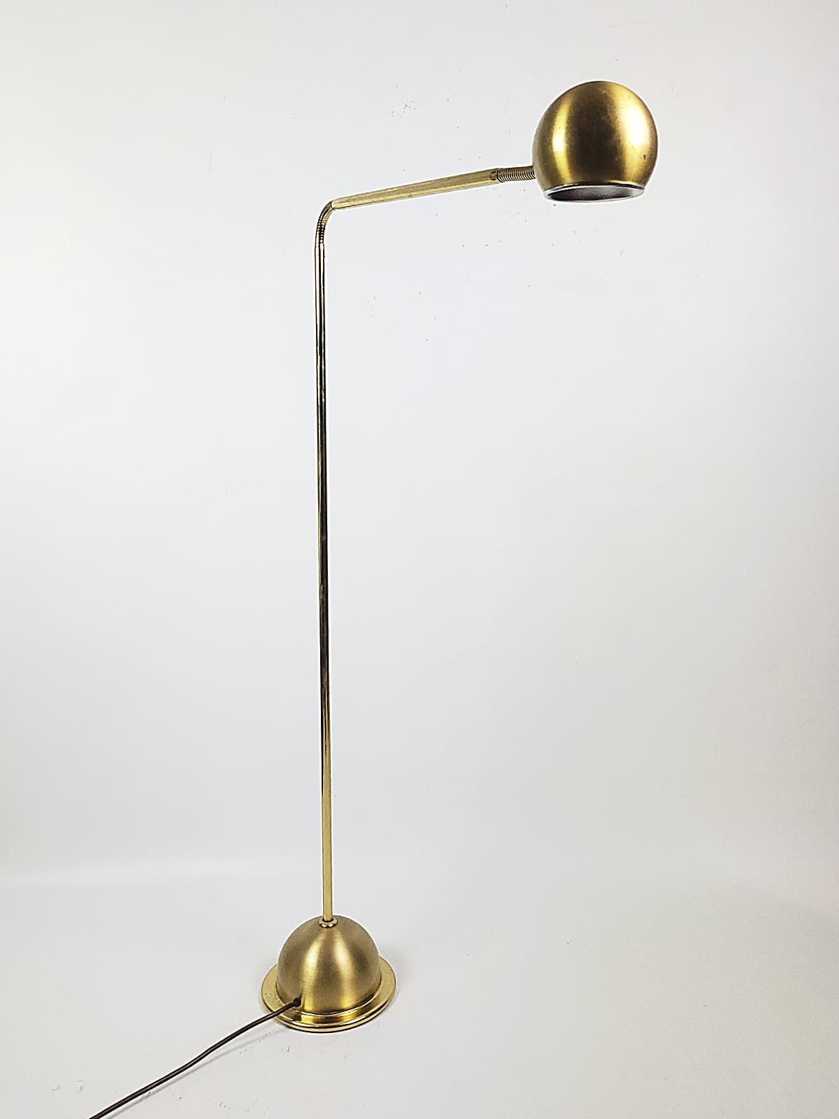 Floor Lamp, Gold Metal Brass, Fischer Leuchten, Germany, 1980s - 298194