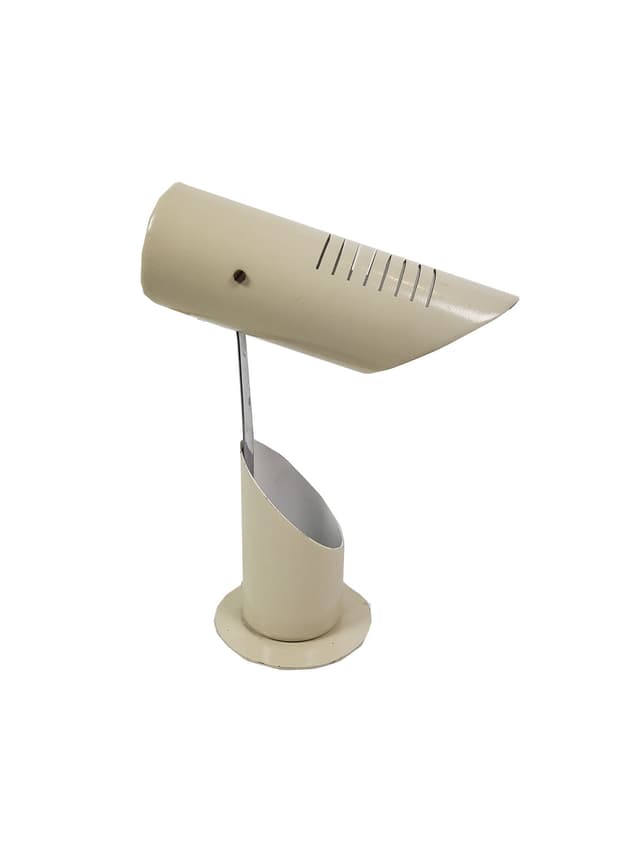 Lampa biurkowa Space Age SZV 11, metal kremowy, chrom, Węgry, lata 80. - WYMIARY