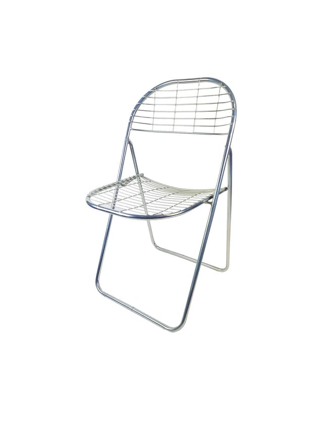 Chair Åland, chrome, by N. Gammelgaard, Ikea, Sweden, 1990s. - DIMENSION