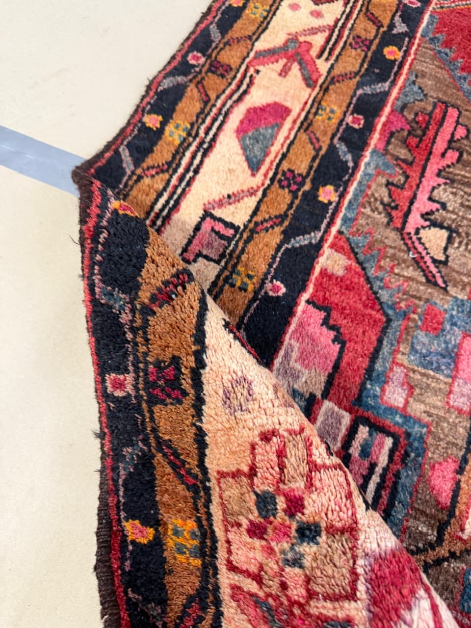 Dywan Hamadan, 300x175 cm, multikolor, wełna, Iran - 298264