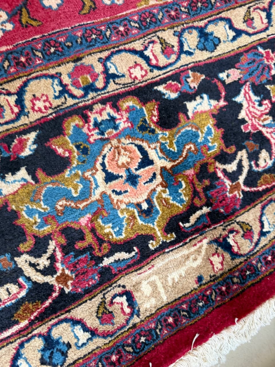 Dywan Mesched, 390x290 cm, czerwony, wełna, Iran - 298274