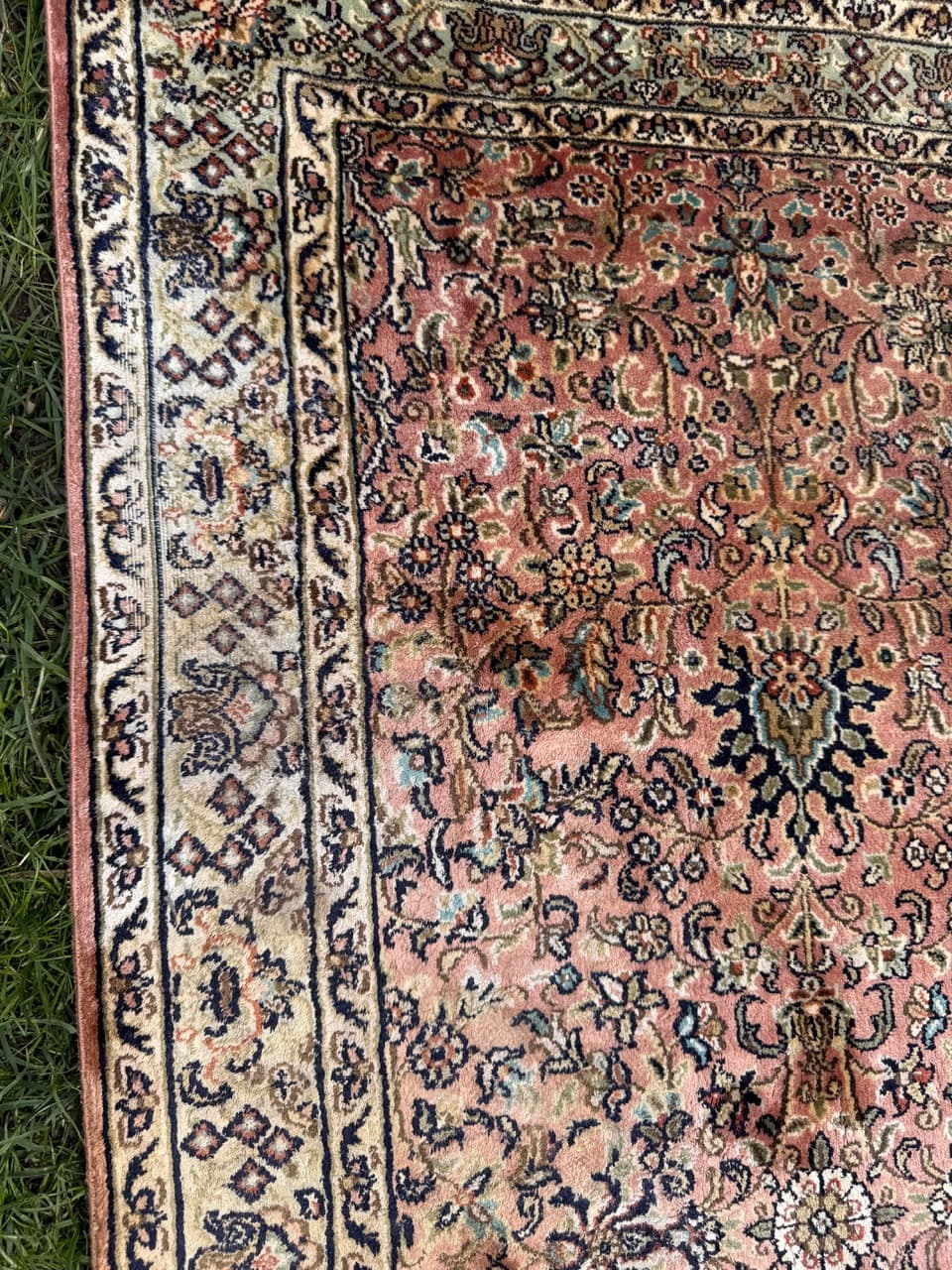 Dywan Ghoum, 135x62 cm, jedwab czerwony, bawełna, Indie - 298301