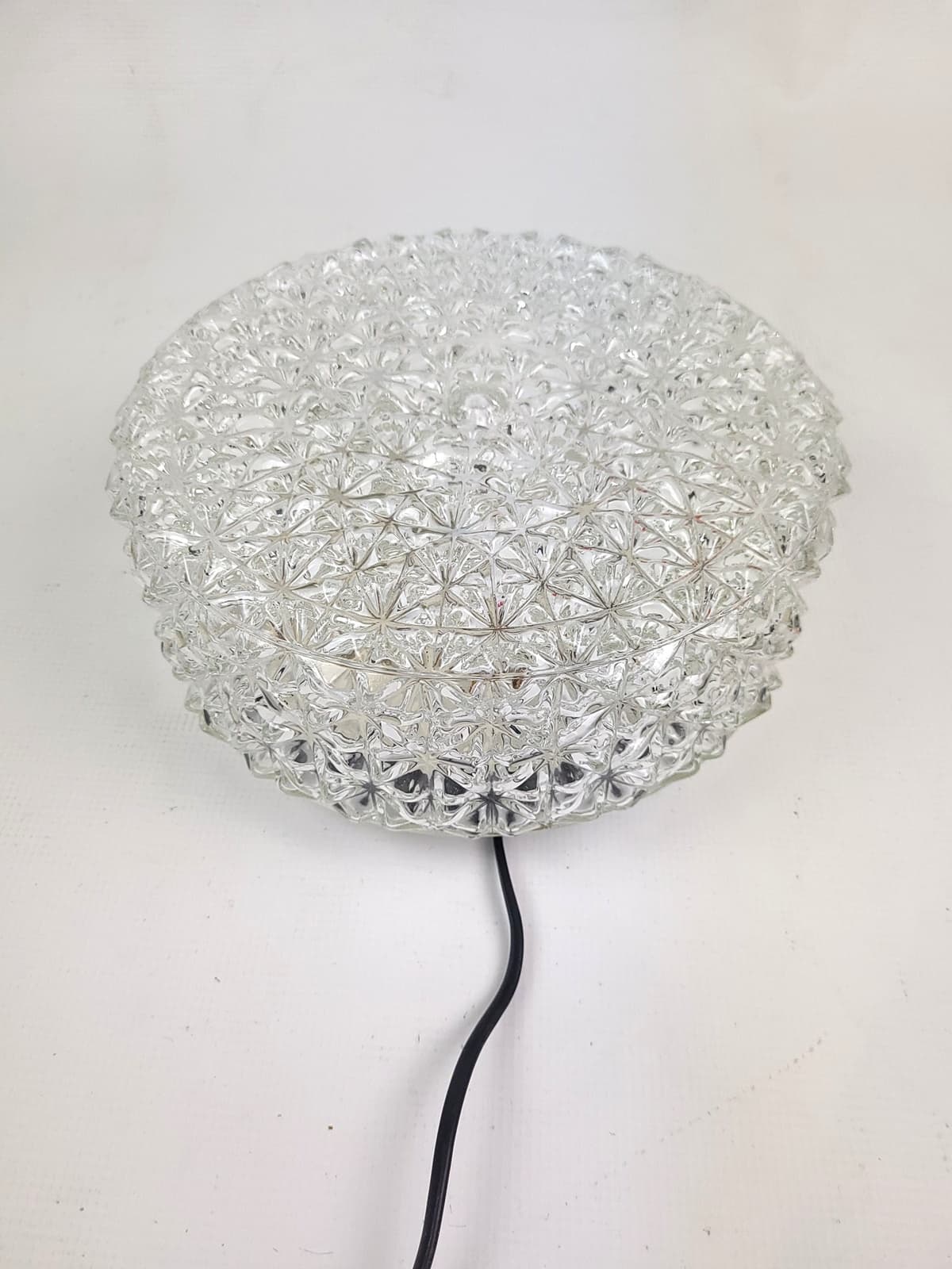 Ceiling Lamp, transparent glass, Europe, 1970s - 298320