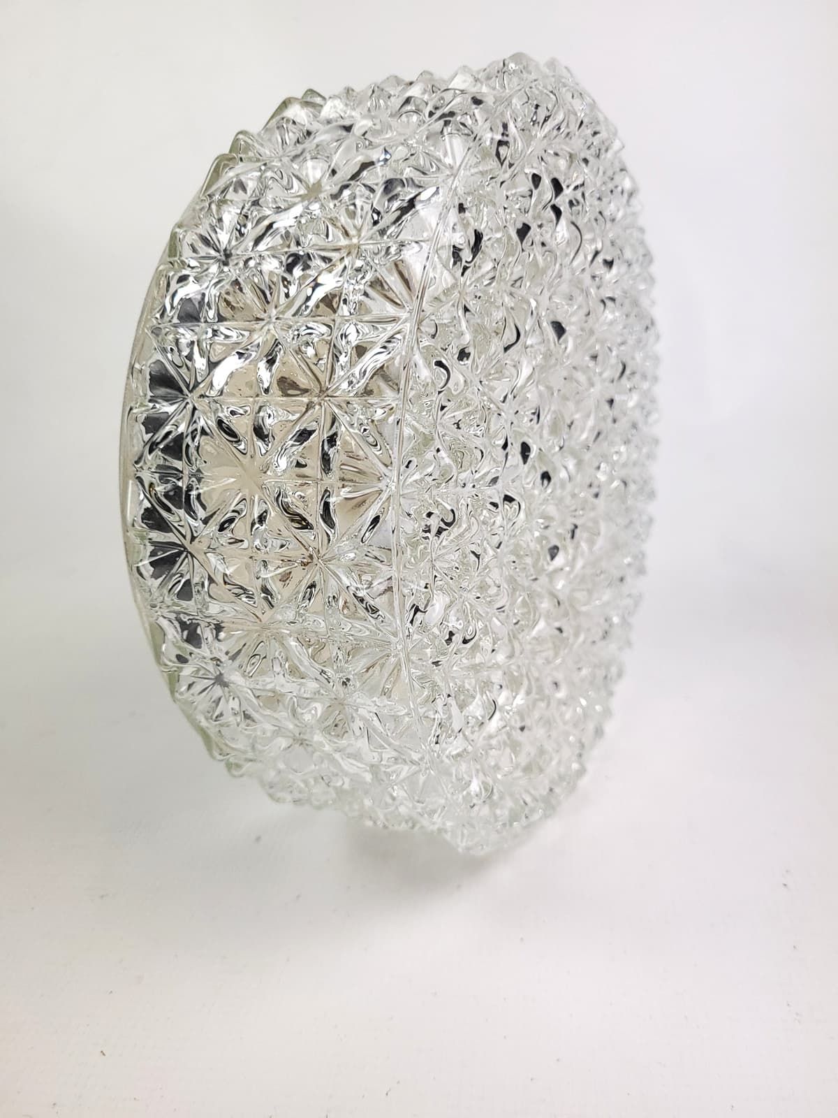 Ceiling Lamp, transparent glass, Europe, 1970s - 298324